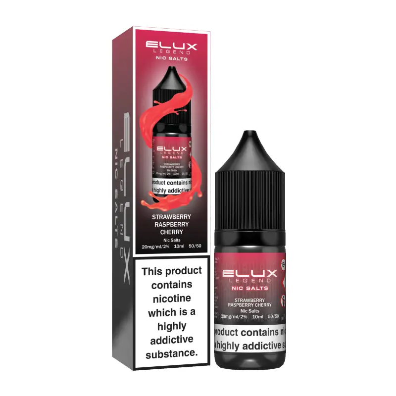 Strawberry Raspberry Cherry Nic Salt E-Liquid by Elux Legend 10ml